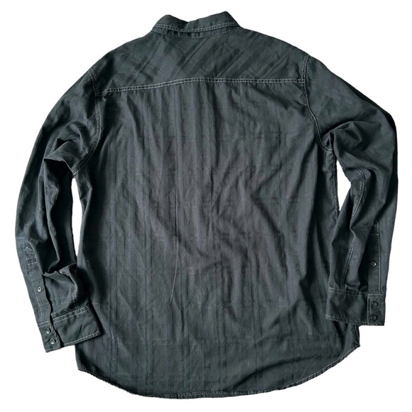 5/$25 MK machine Push the Limit men’s black button up shirt size XL - Picture 5 of 7